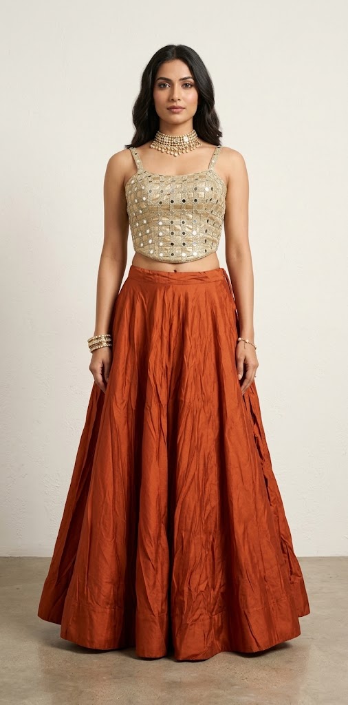 8 m flare navrathri skirt