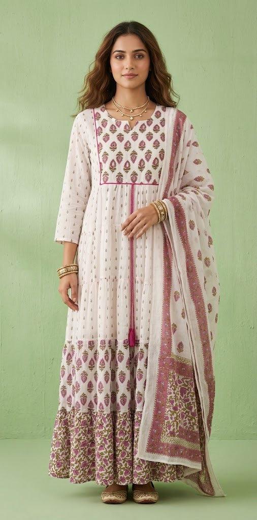Light pink long dress