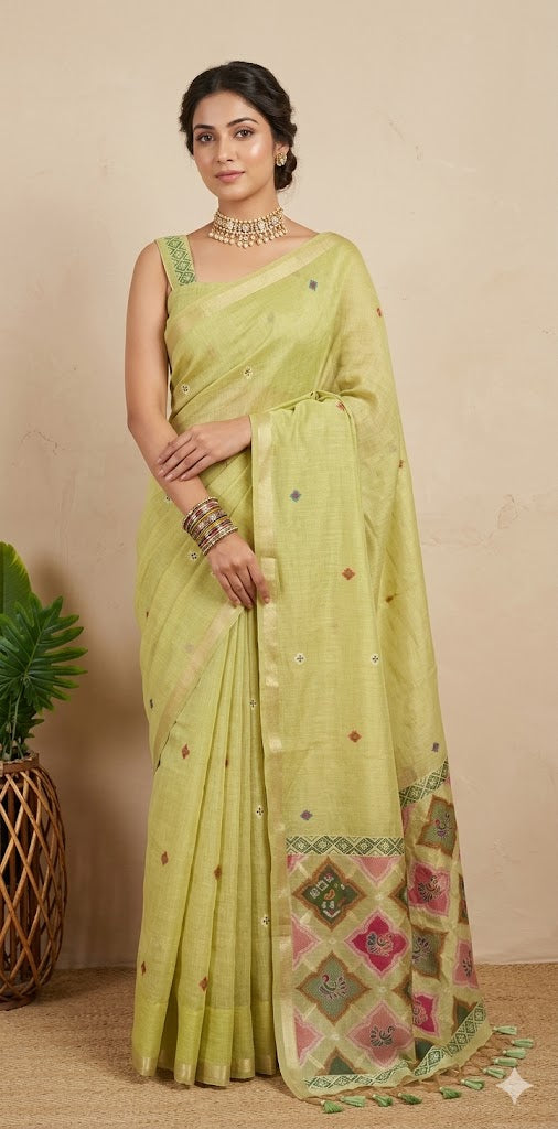 Chanderri cotton saree with BP