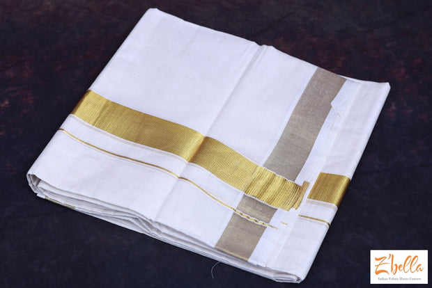 Gold Border Mund Mundu