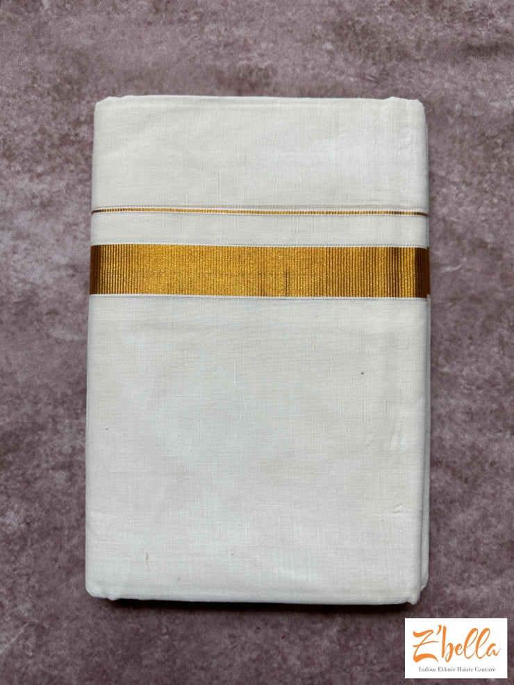 Gold Border Mundu Mundu