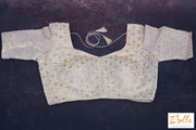 Gold Tissue Embroidery Blouse Blouse