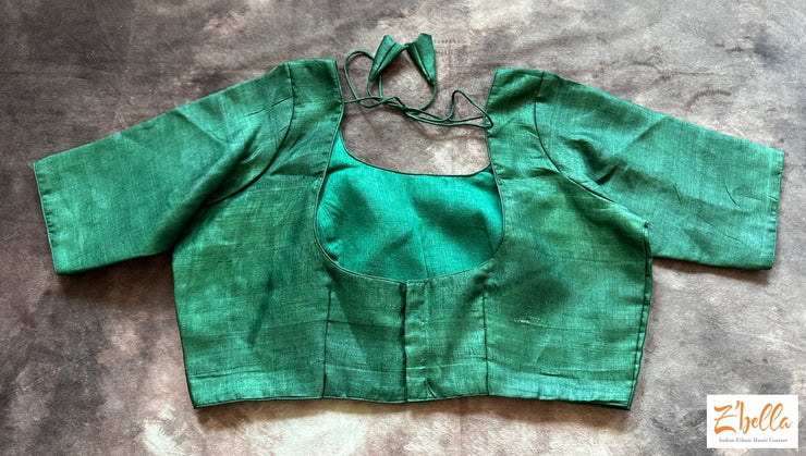 Green Silk Blouse Blouse