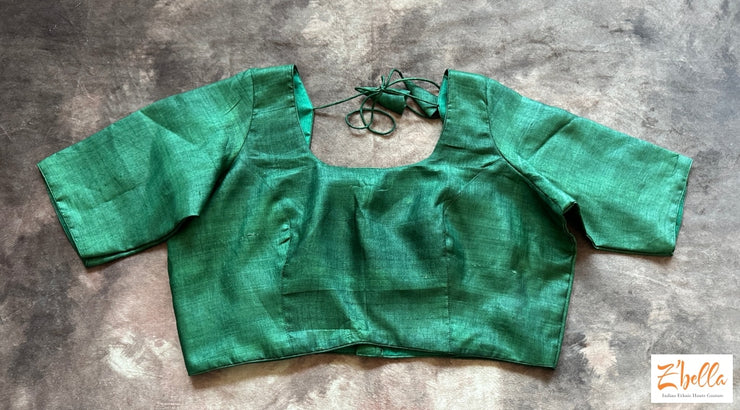 Green Silk Blouse Blouse