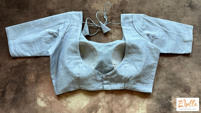 Grey Cotton Blouse Blouse