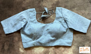 Grey Cotton Blouse Blouse