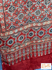 Hand Block Printed Modal Silk Dupatta Dupatta