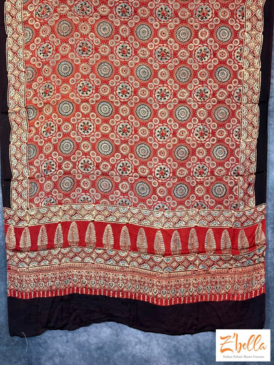 Hand Block Printed Modal Silk Dupatta Dupatta