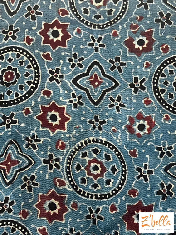 Hand Block Printed Modal Silk Stole Dupatta