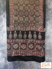 Hand Block Printed Modal Silk Stole Dupatta