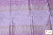 Light Pink Katan Silk Saree With Banarsi Weave Saree