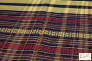 Handloom Certified Dhonekhali Saree In Yellow Red And Balck Combo No Bp Saree