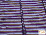 Handwoven Purple Stripe Tissue Cotton Saree With Stitched Blouse Saree