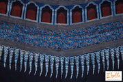 Indigo Blue Ajrak Modal Silk Saree No Bp Saree