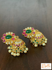 Jhumka Earrings Gold Tone