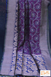 Katan Banarsi Designer Saree With Stitched Blouse Saree