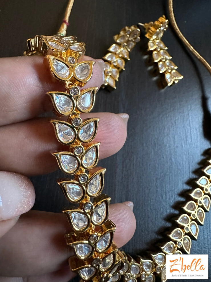 Kundan Necklace With Earring Necklace