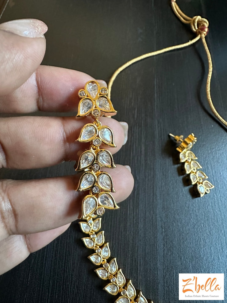 Kundan Necklace With Earring Necklace