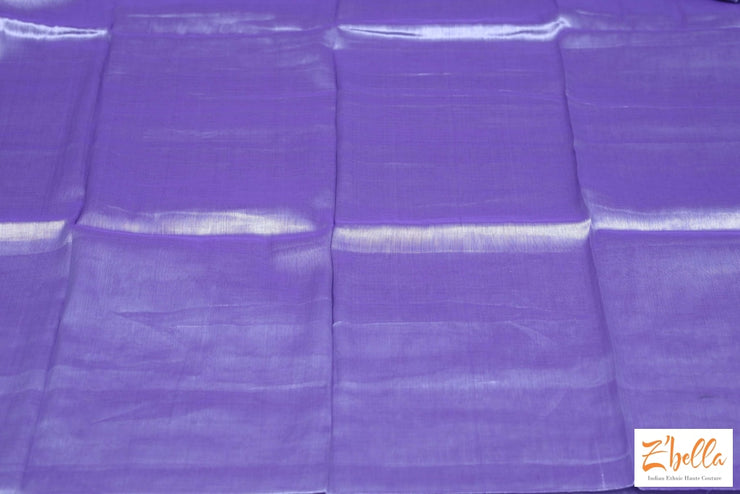 Blue Cotton Tissue Saree No Bp Saree