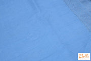 Light Blue Linen Saree With Silver Zari Saree