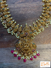 Long Necklace With Lakshmi Pendent Jhumka Necklace