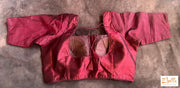 Maroon Pure Silk Blouse Blouse