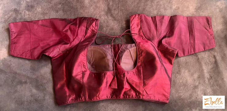 Maroon Pure Silk Blouse Blouse