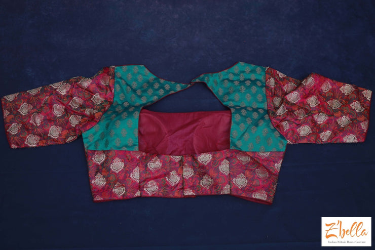 Maroon Raw Silk Blouse Blouse