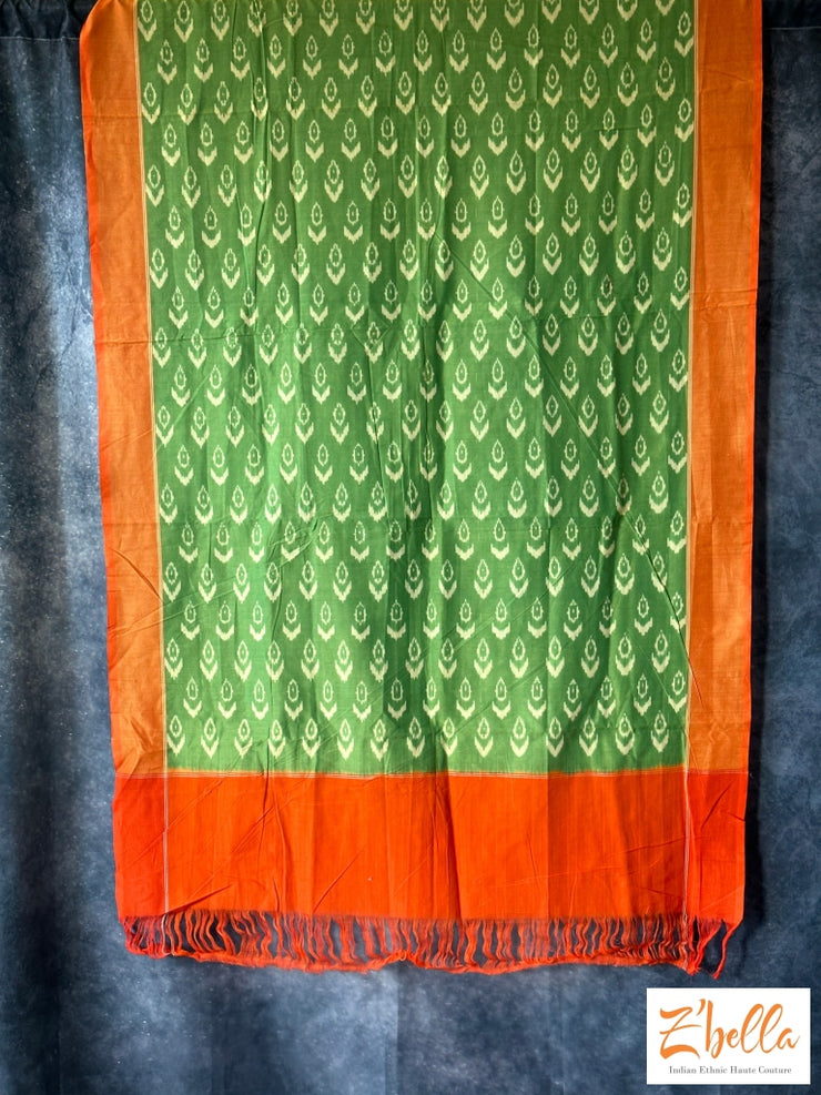 Mercerised Cotton Ikkat Dupatta Dupatta