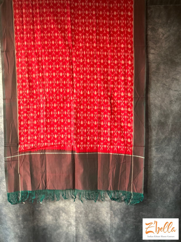 Mercerised Cotton Ikkat Dupatta Dupatta