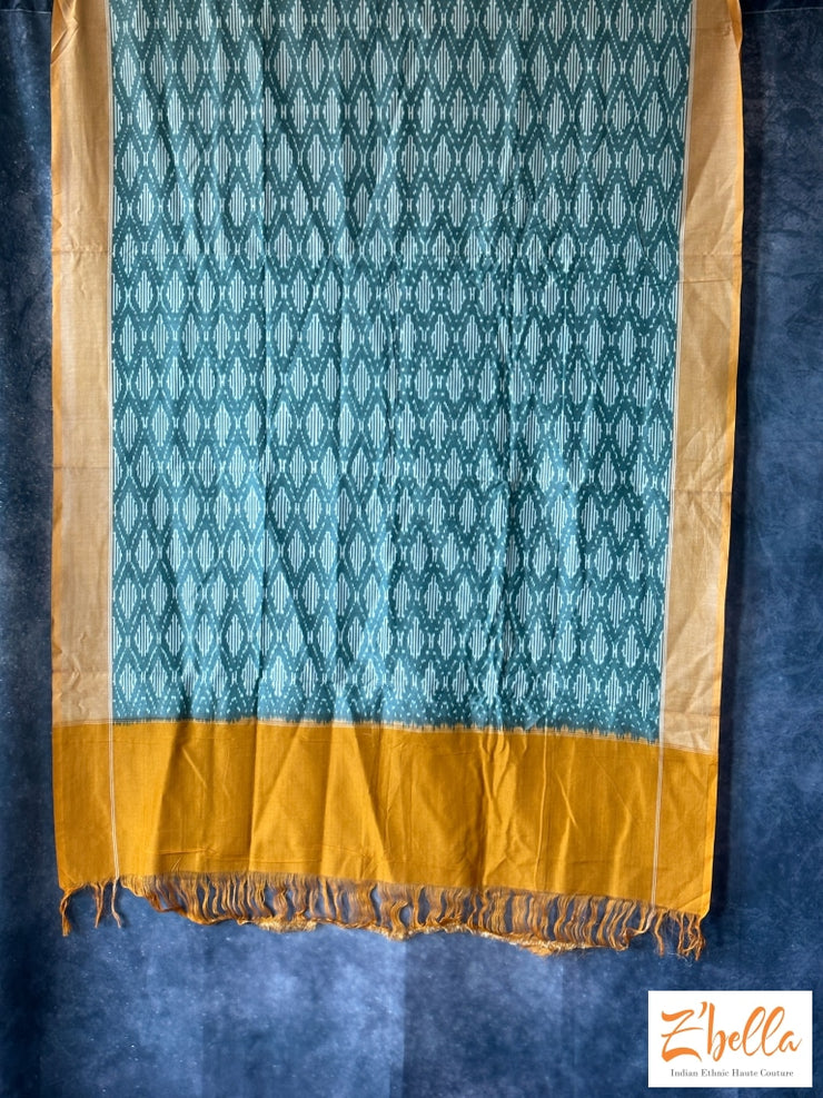 Mercerised Cotton Ikkat Dupatta Dupatta