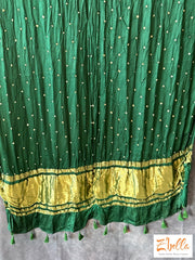 Modal Silk Green Bandini Dupatta Dupatta
