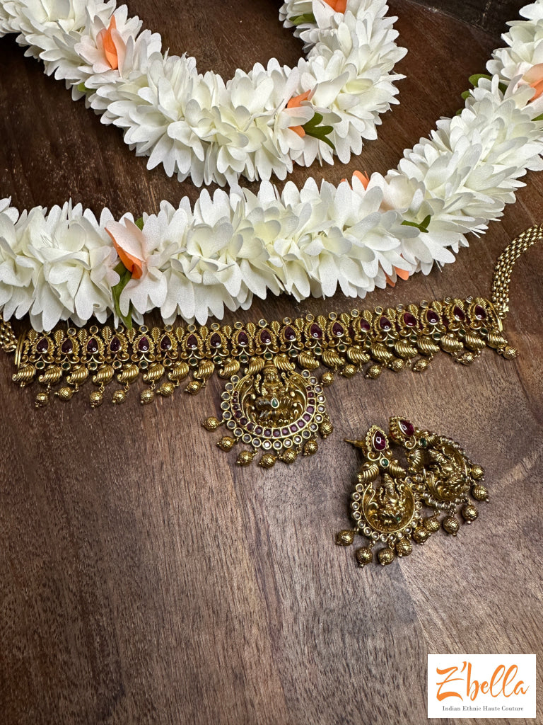Nakshi Choker With Earring Necklace