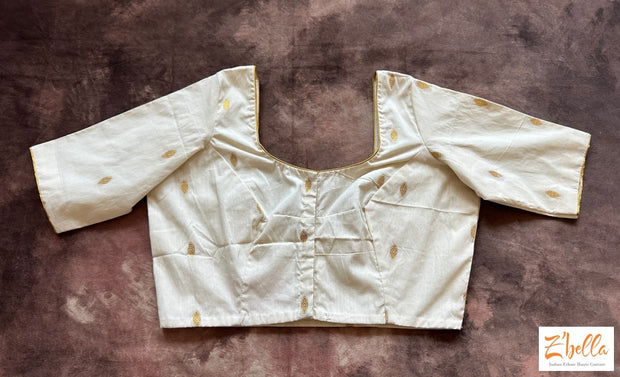 Off White Cotton Blouse Blouse