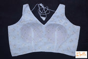 Offwhite Georgette Chikankari Blouse Blouse