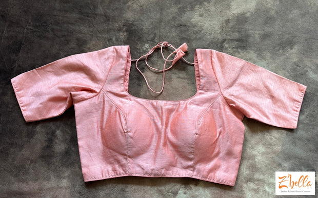 Peach Cotton Blouse Blouse