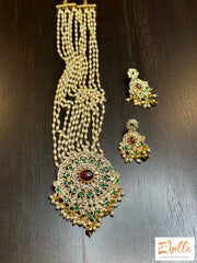 Pendant With Pearl Chain Earring Necklace