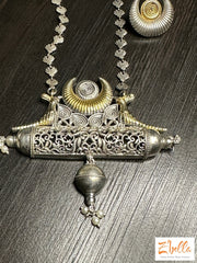 Pendent With Chain And Studs Necklace
