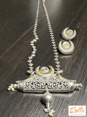 Pendent With Chain And Studs Necklace