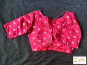 Pink Brocade Blouse