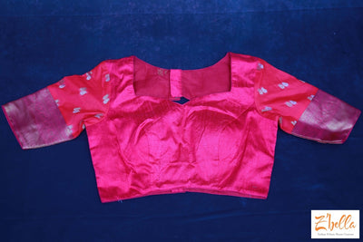 Pink Row Silk Blouse Blouse