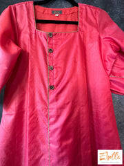 Pink Silk Kurti Kurti