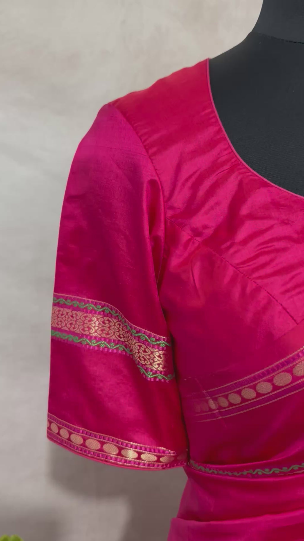 Handloom Pure katan banarsi soft silk saree with stitched blouse