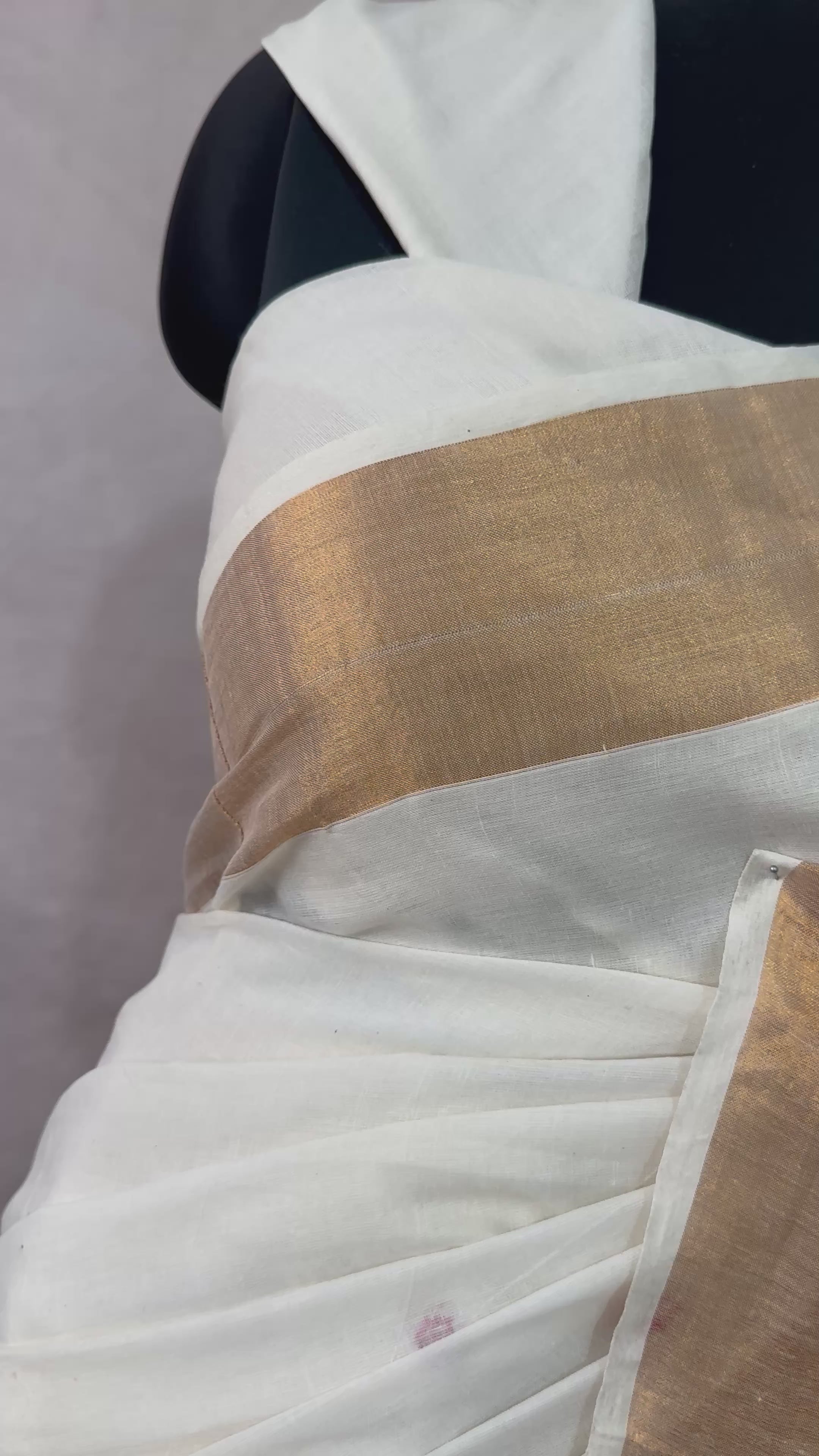 Set saree with gujrati hand work (Kutch work)