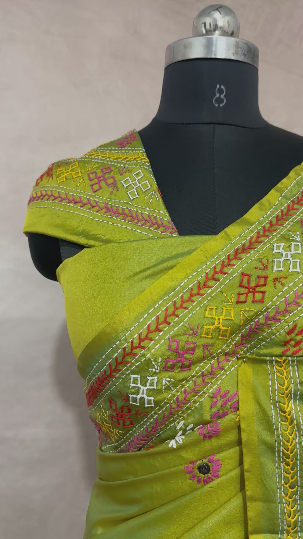 Bangalore silk saree with lambani work, No BP