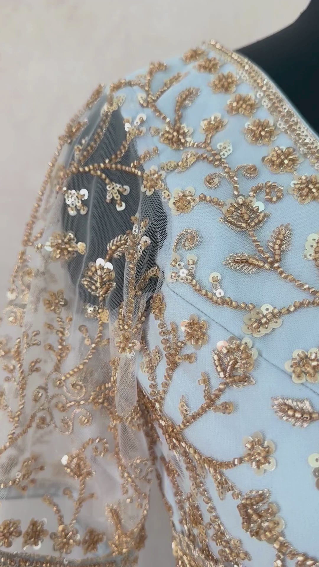 Heavy Embroidered Net Saree with stitched blouse and under skirt
