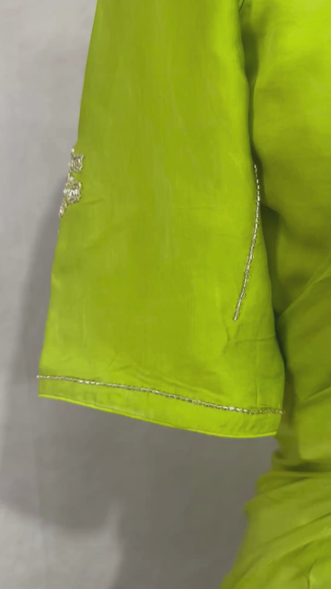 Modal silk saree with hand embroidery and stitched blouse