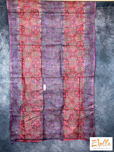 Pure Silk Dupatta With Kantha Work Dupatta