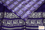 Blue Gajji Silk Saree With Banarsi Border Stitched Blouse Saree