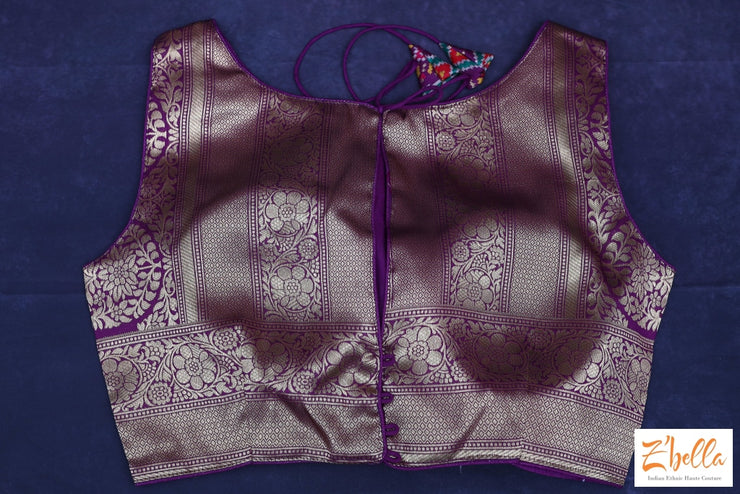 Purple Silk Blouse Blouse